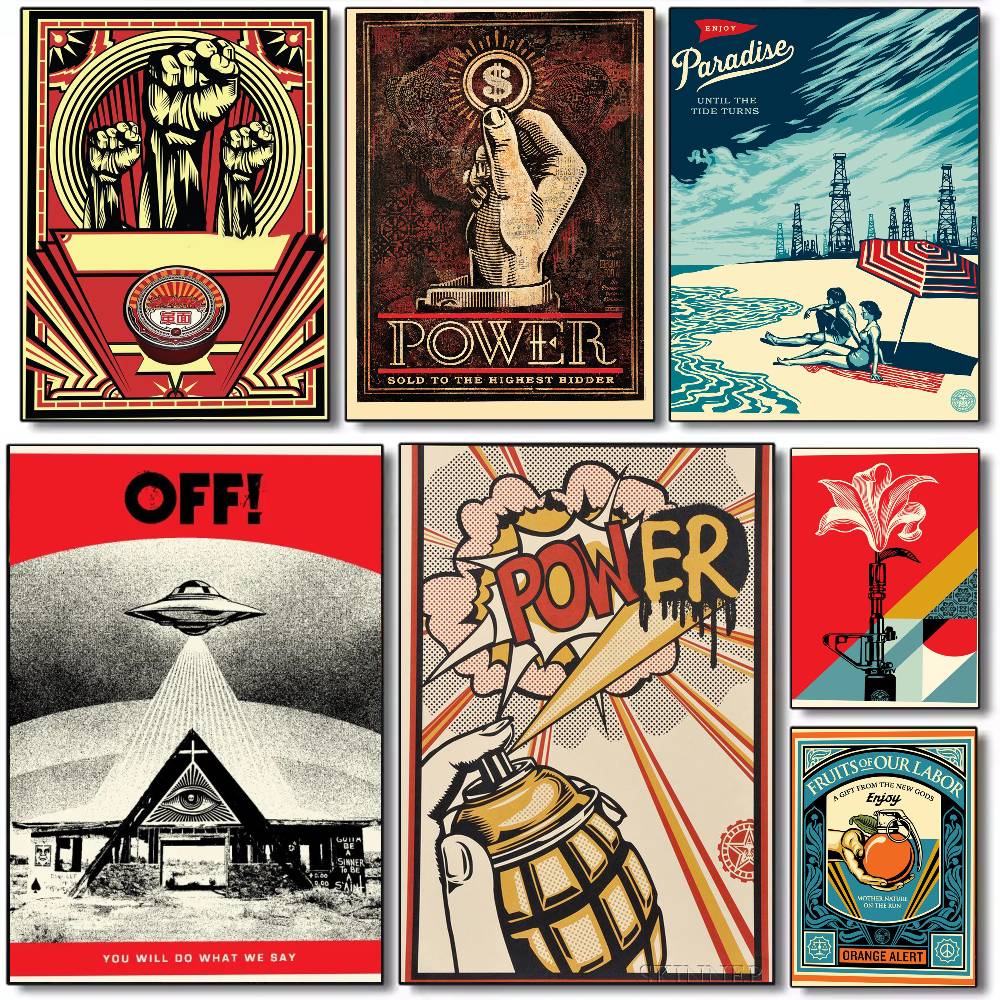 Street Fashion Wallpaper - Shepard Fairey Art Street No Poster