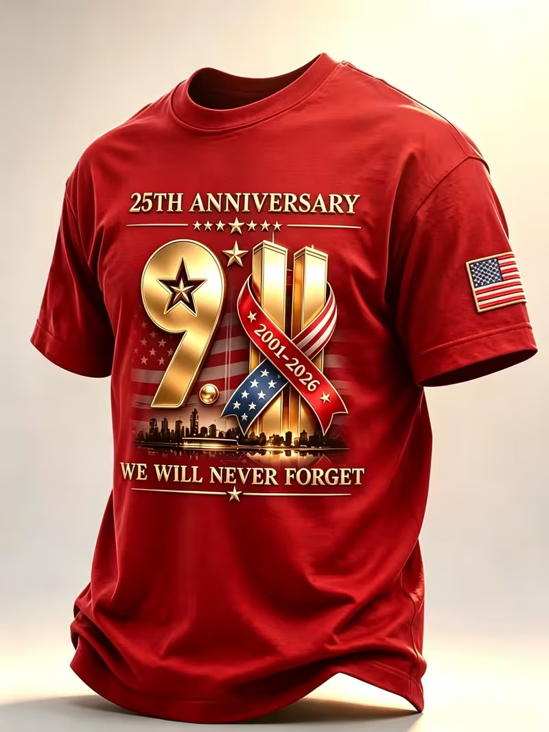 Street Fashion Usa - 911 25th Anniversary T Shirt for