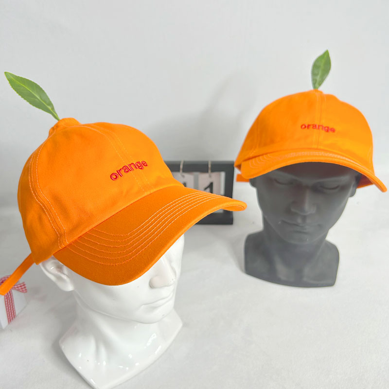 Cartoon Orange Unisex Cap Casu - đánh giá và giá Street Fashion Hats