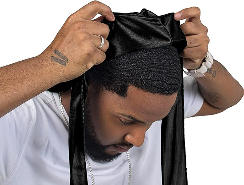 3PCS/LOT Long Durag Silk Satin - đánh giá và giá Street Fashion Hats