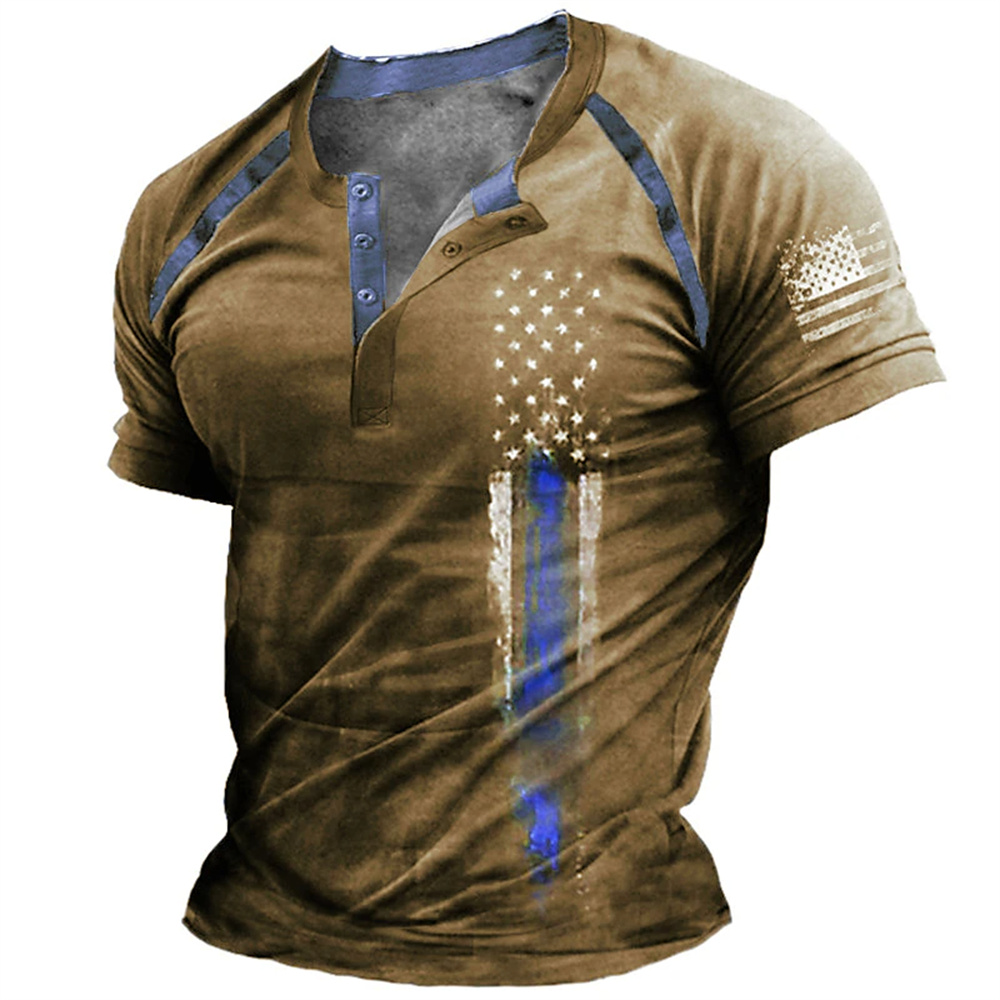Funny 3D American Flag Print M - đánh giá và giá Street Fashion American
