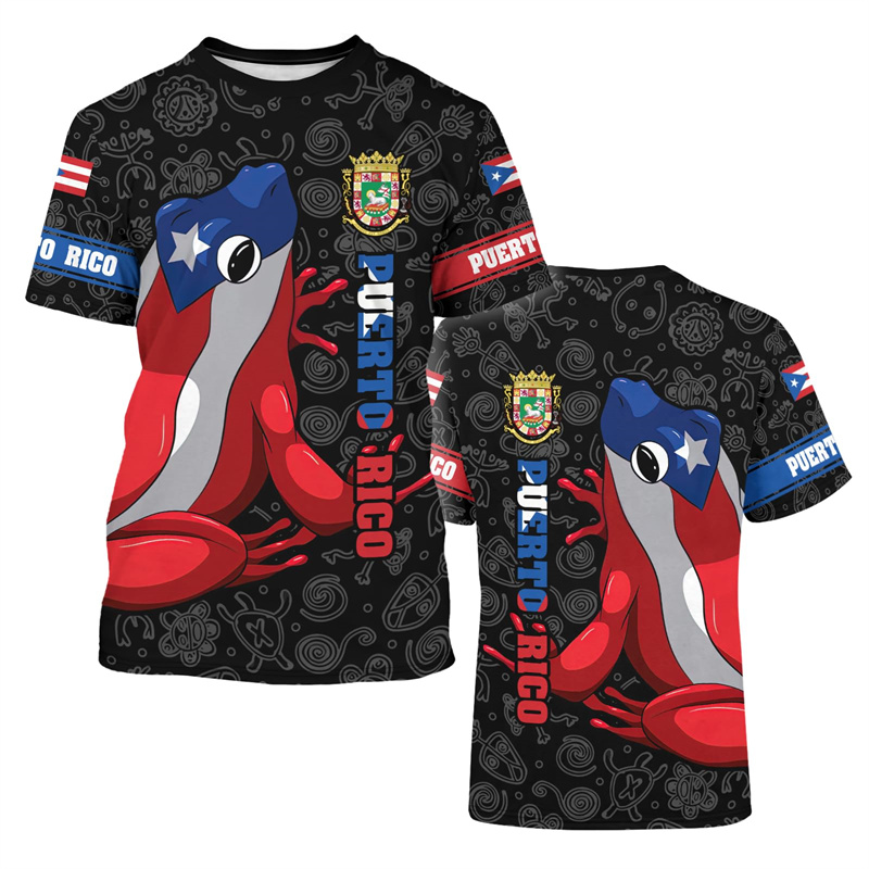 2025 New Puerto Rico Flag Grap - đánh giá và giá Street Fashion Usa