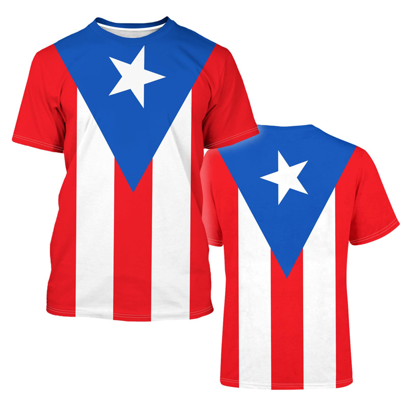 2025 New Puerto Rico Flag Grap - đánh giá và giá Street Fashion Usa