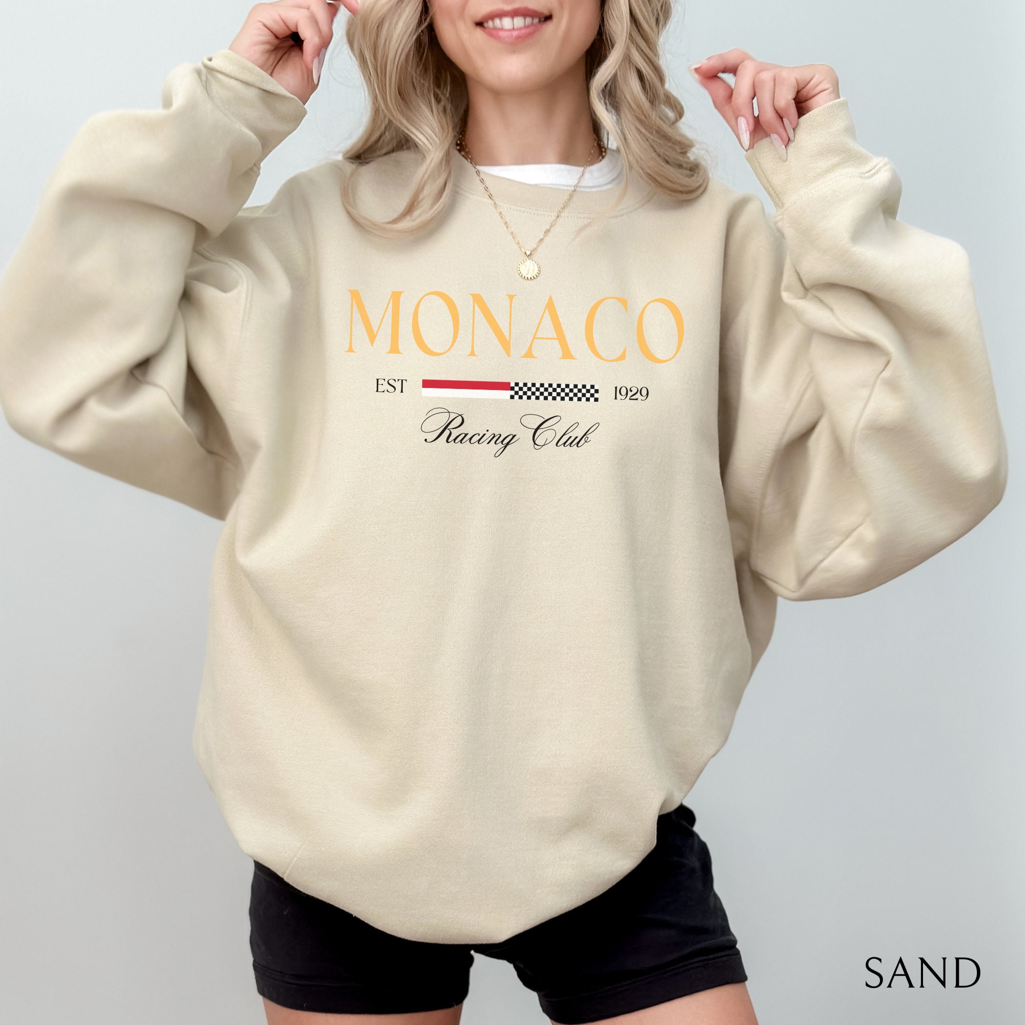 Women's MONACO Print Sweatshir - đánh giá và giá Street Fashion Monaco