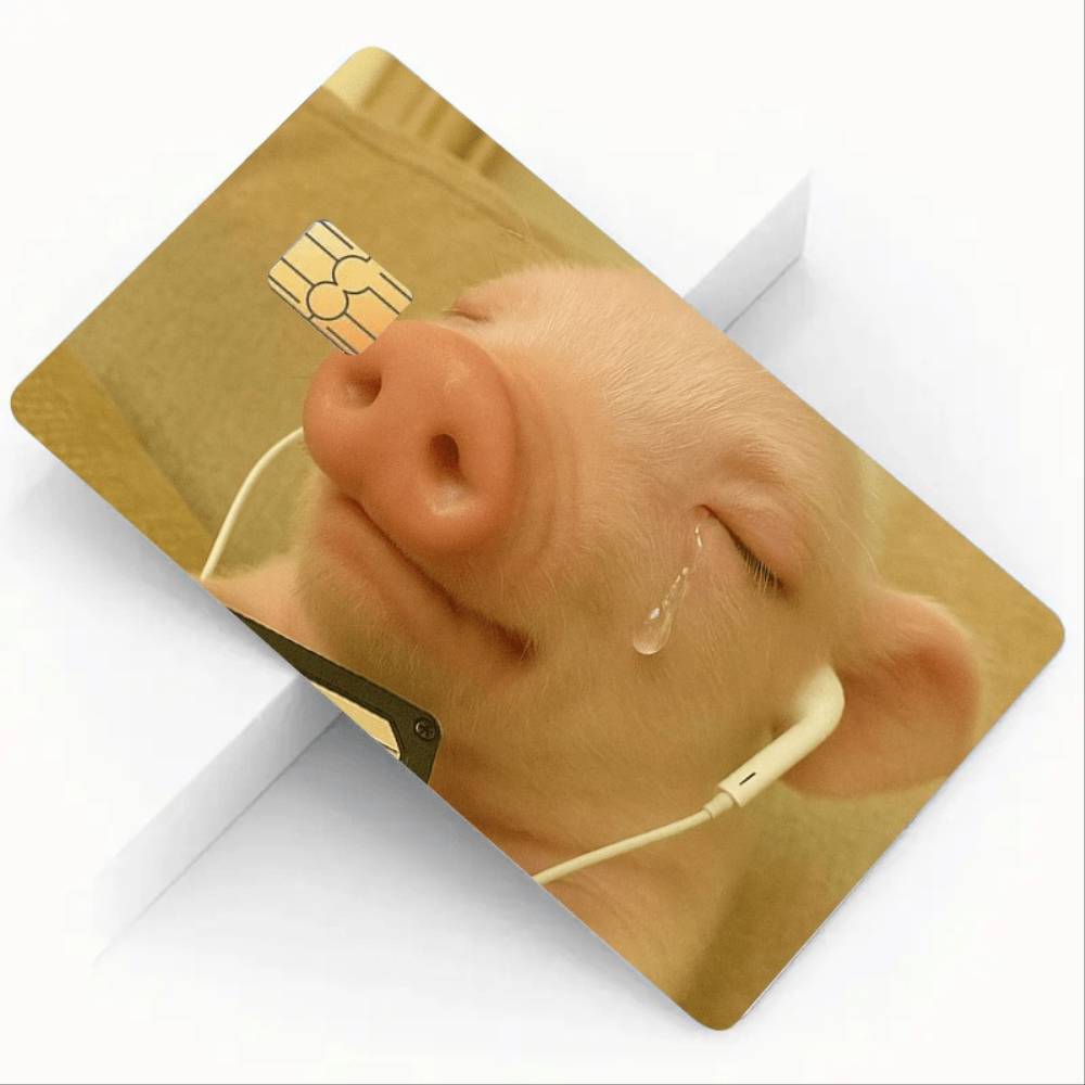 Cute Pig Tears Credit Card Ski - đánh giá và giá Street Fashion Wallpaper