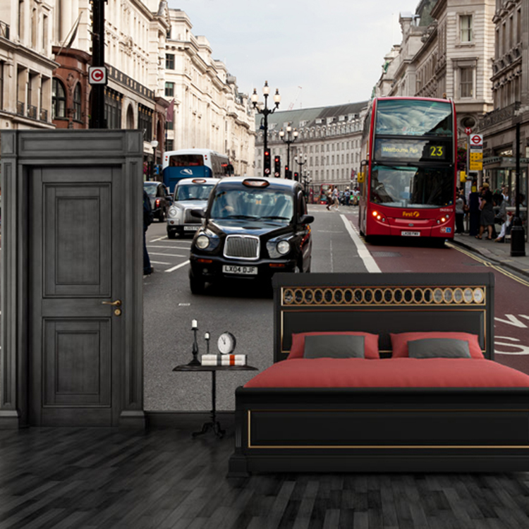 Custom 3D City street scene mu - đánh giá và giá Street Fashion Wallpaper